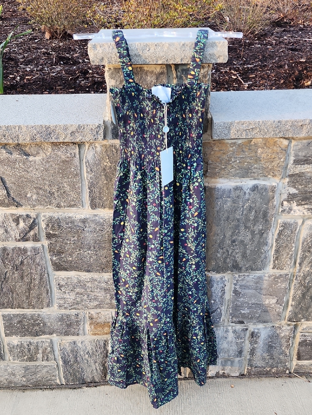 NWT Hill House Home The Anjuli Nap Dress in Midnight Garden XS